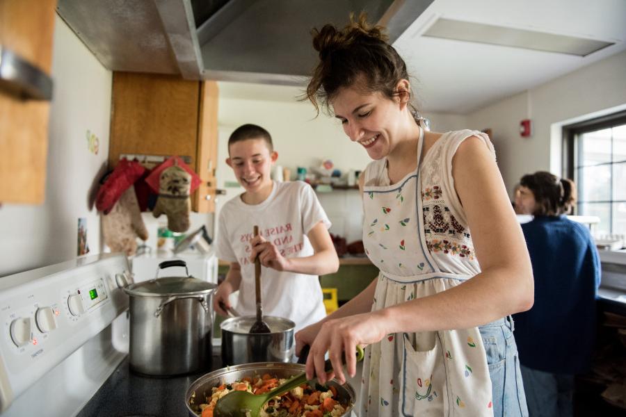 Beloit students living in special interest houses can enjoy cooking for themselves.